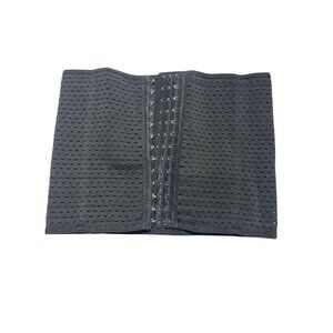 Black Adjustable Mesh Waist Trainer Large Compression Belt NeW